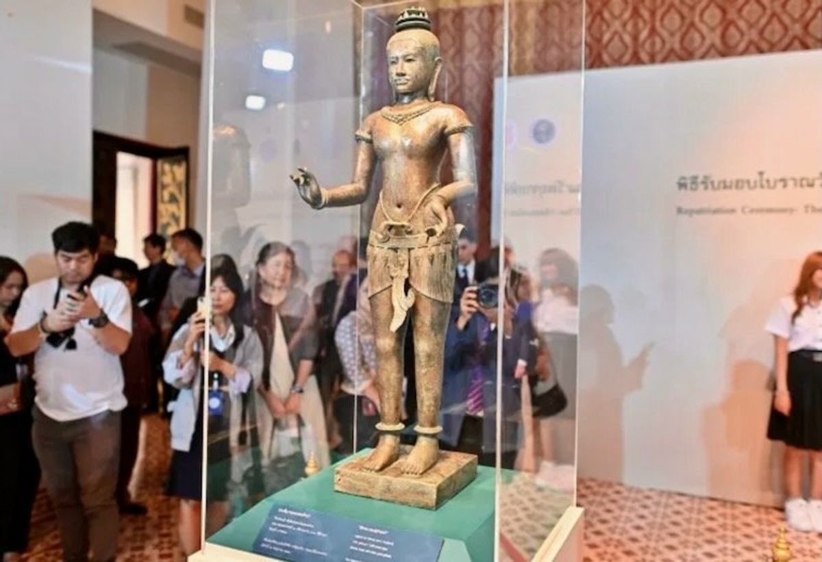 Thailand celebrates return of looted statue from New York's Met