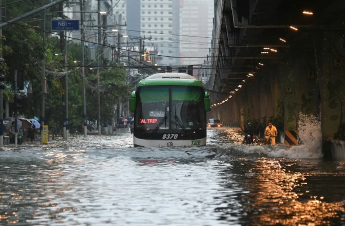 Streets turned into rivers as Typhoon Gaemi blows past Philippines