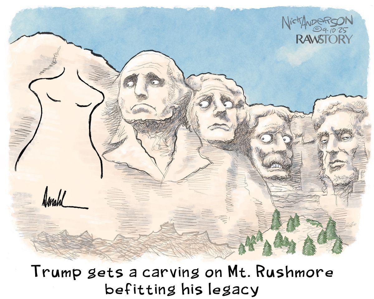 A cartoon about Donald Trump