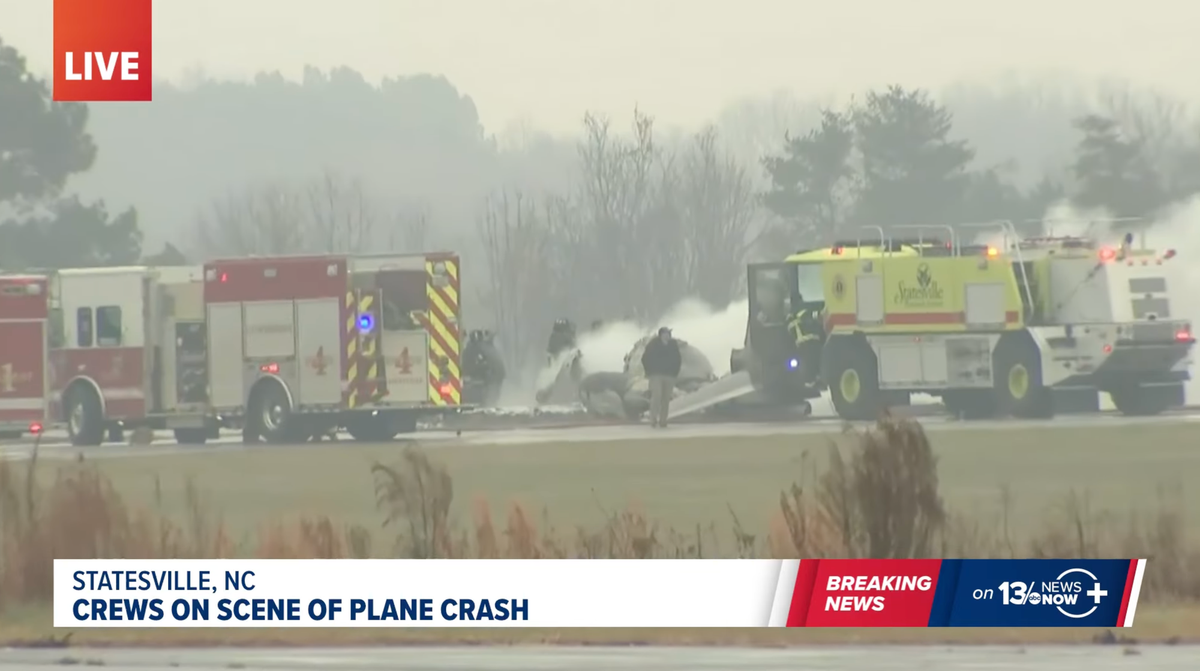 Multiple killed after jet owned by NASCAR driver crashes at North Carolina airport