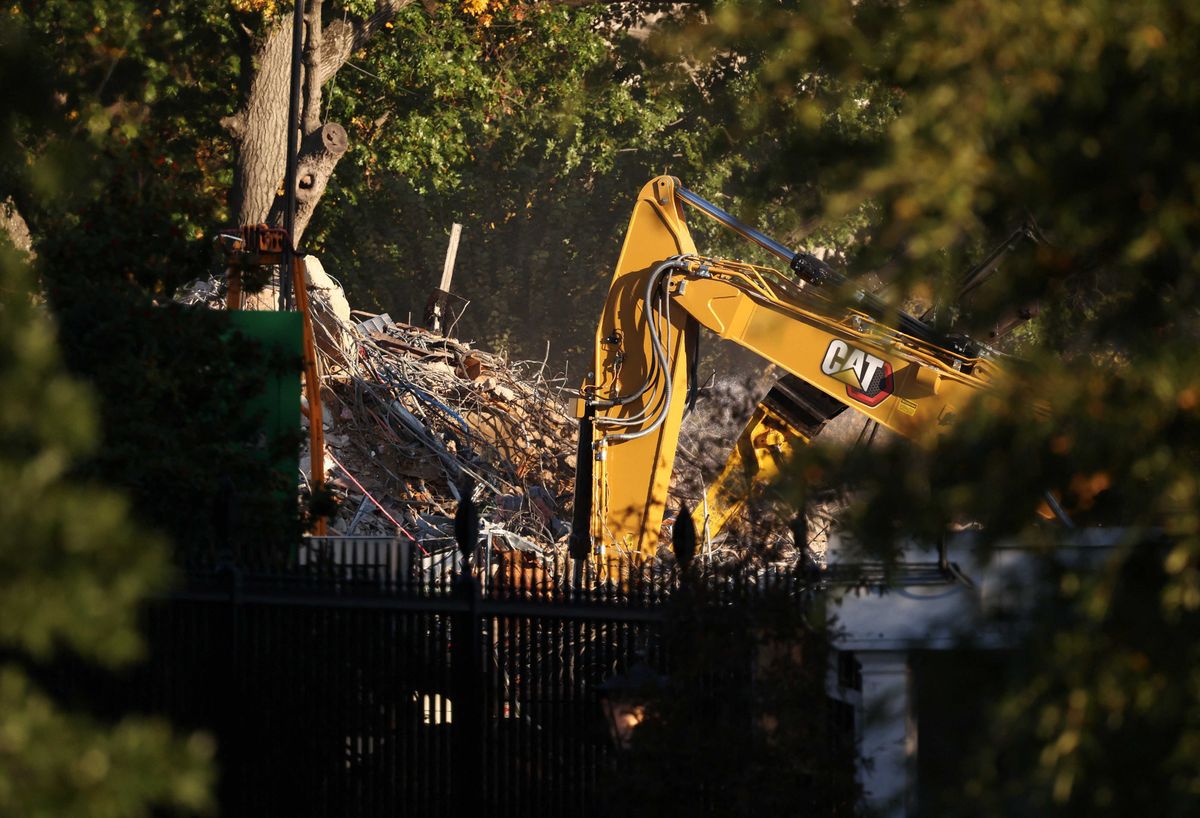 'I don't think it looks destroyed': MAGA host spins Trump's White House demolition