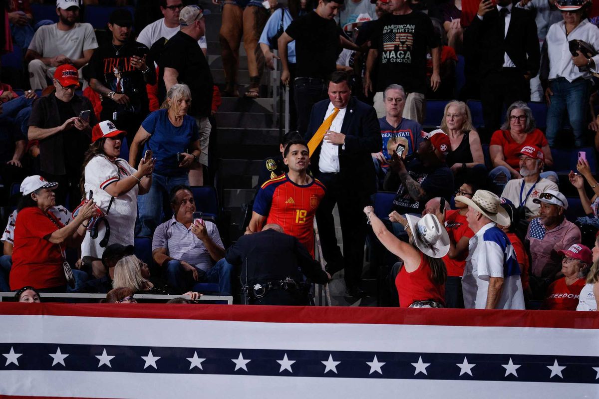 Outrage after 'MAGA thug' assaults Trump protester at Texas rally: 'Bunch of snowflakes'