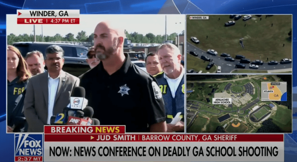 'Hate will not prevail': Sheriff chokes up after Georgia school shooting