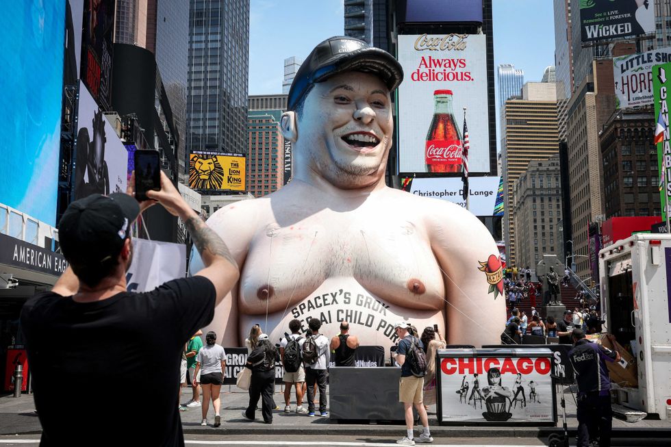 Elon Musk lampooned with giant inflatable effigy in the middle of Times Square: reports