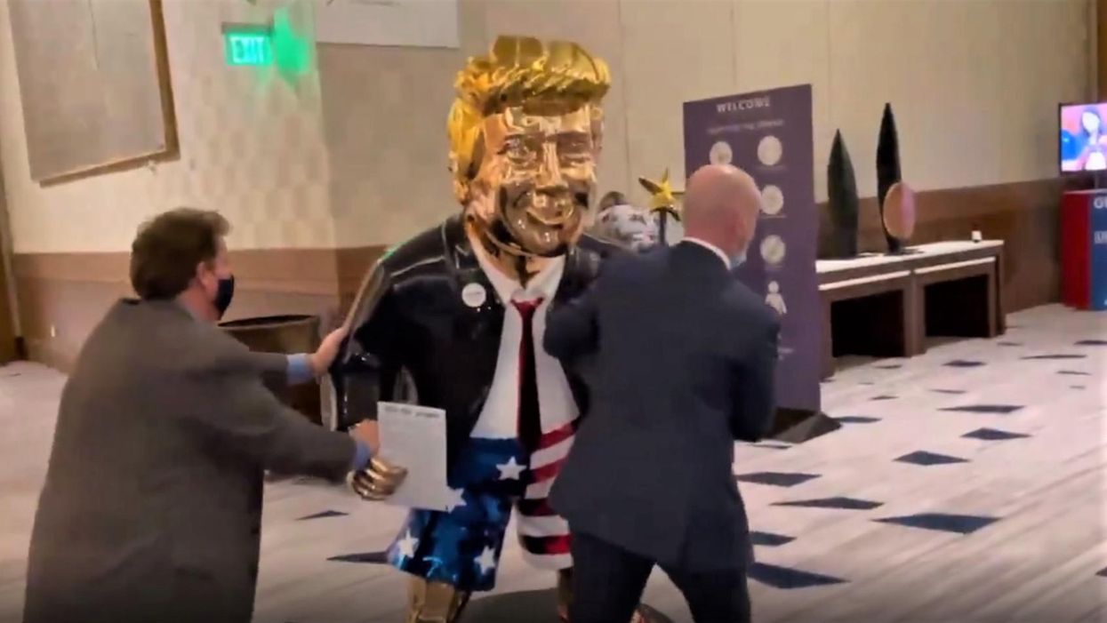 Here's how white evangelicals found themselves worshipping a golden Trump