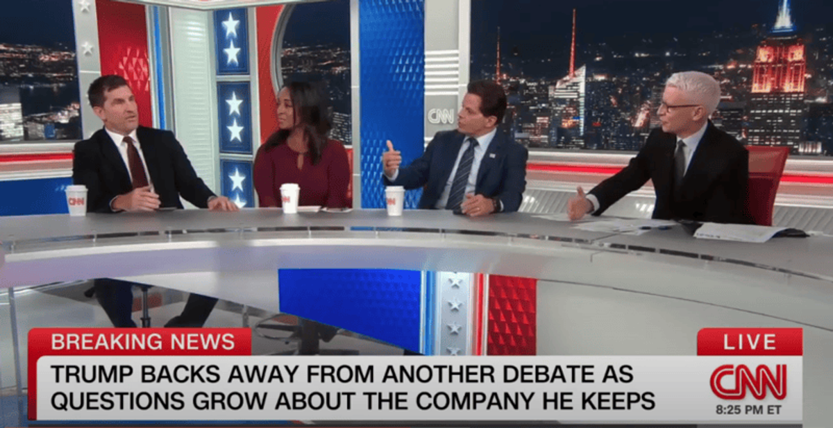 Republican jabs Anderson Cooper on CNN and calls topic 'juvenile and beneath this show'