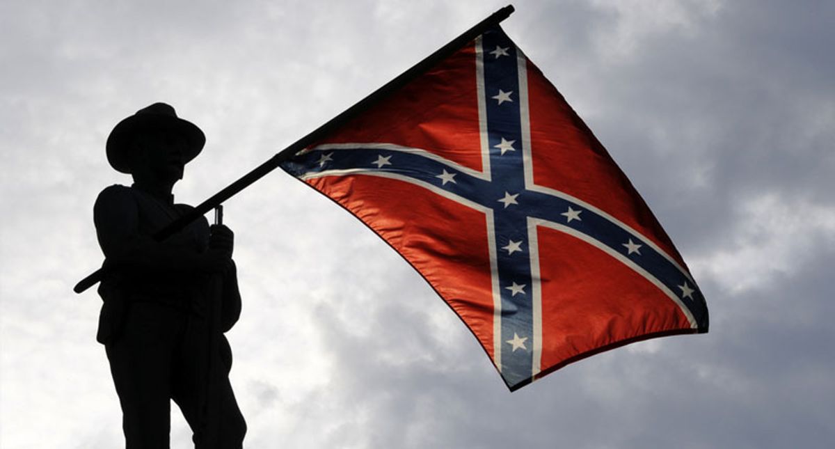 Lawmaker sets Confederate flag ablaze over red state's redistricting push
