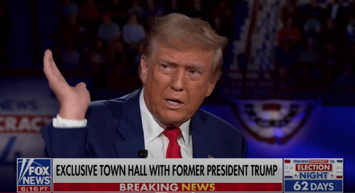 'I hate mosquitoes!' Bug buzzes Trump and derails town hall with Fox News host Hannity