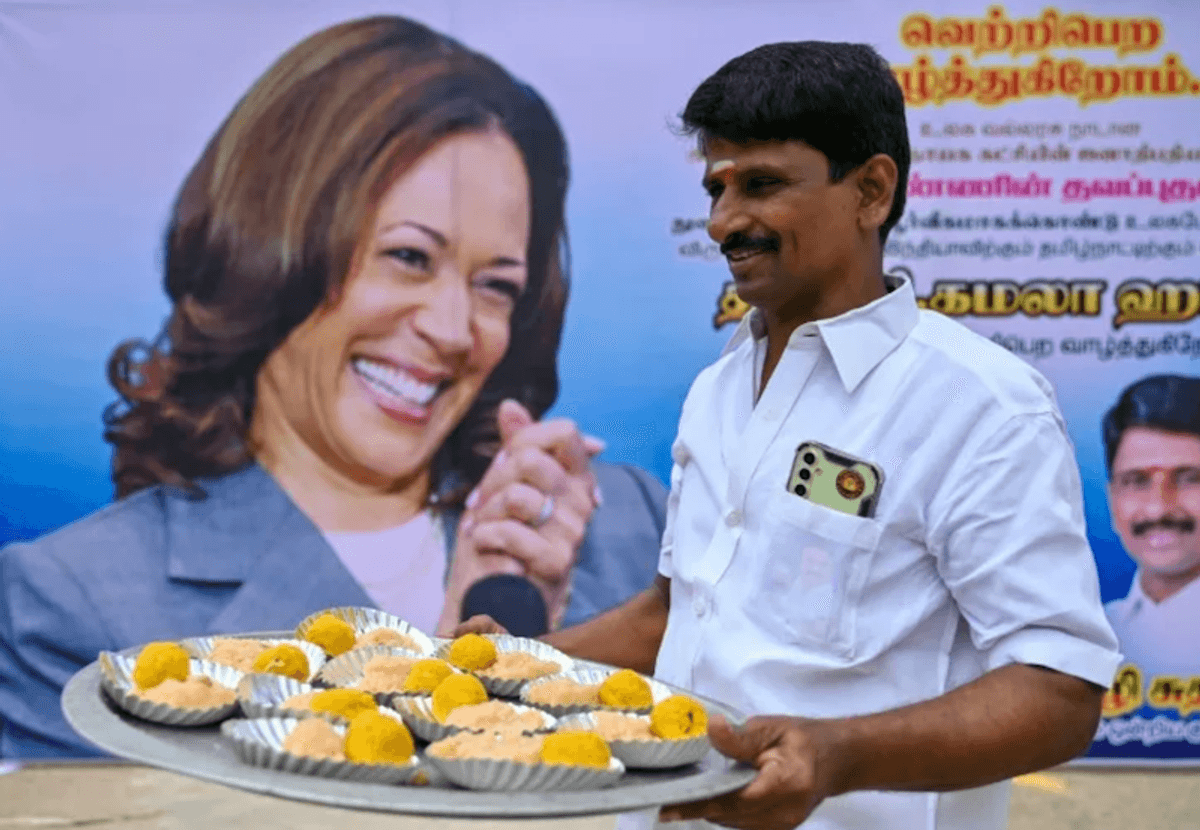 Indian priests invoke heavenly powers for Kamala Harris