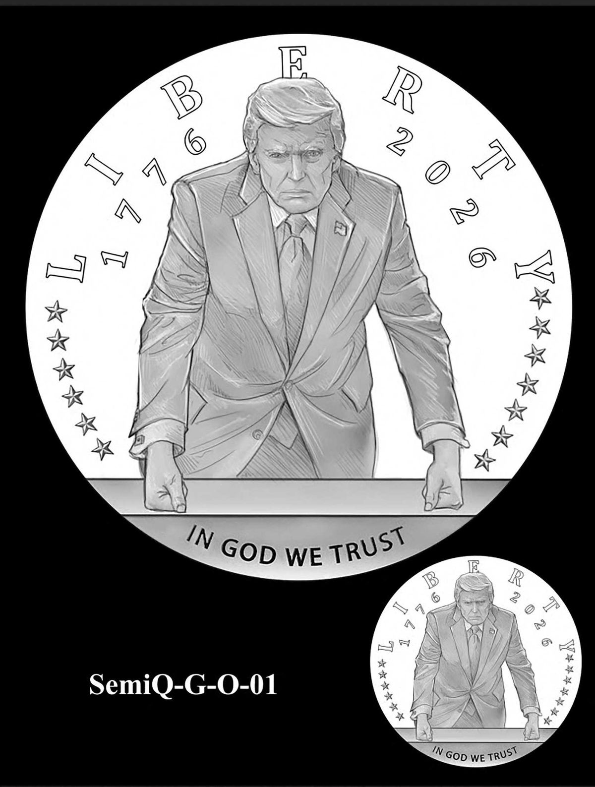 Trump sparks outrage with 'creepy' 24K gold coin design for America's 250th birthday