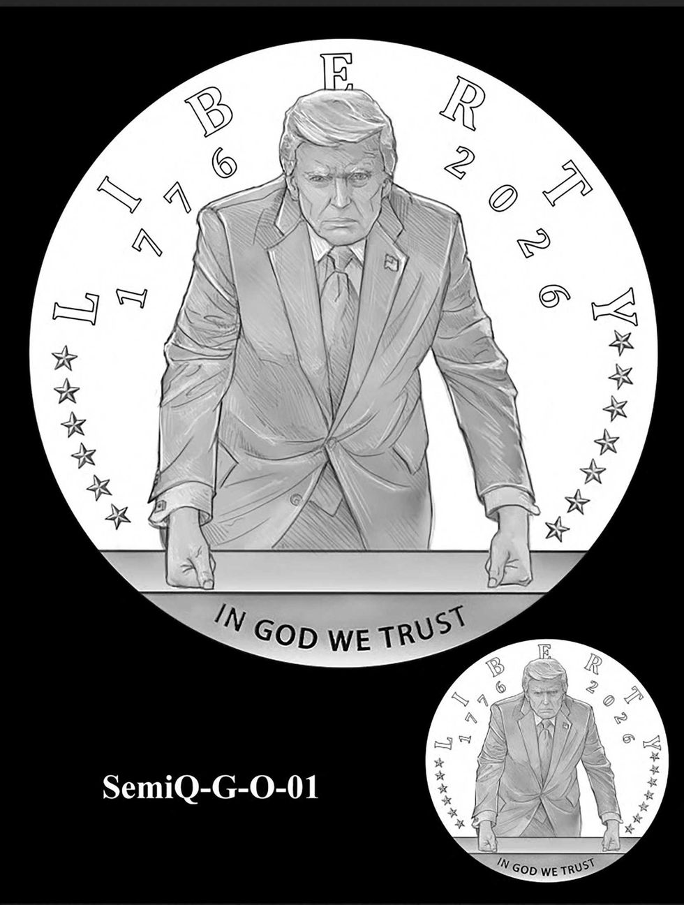Trump sparks outrage with 'creepy' 24K gold coin design for America's 250th birthday