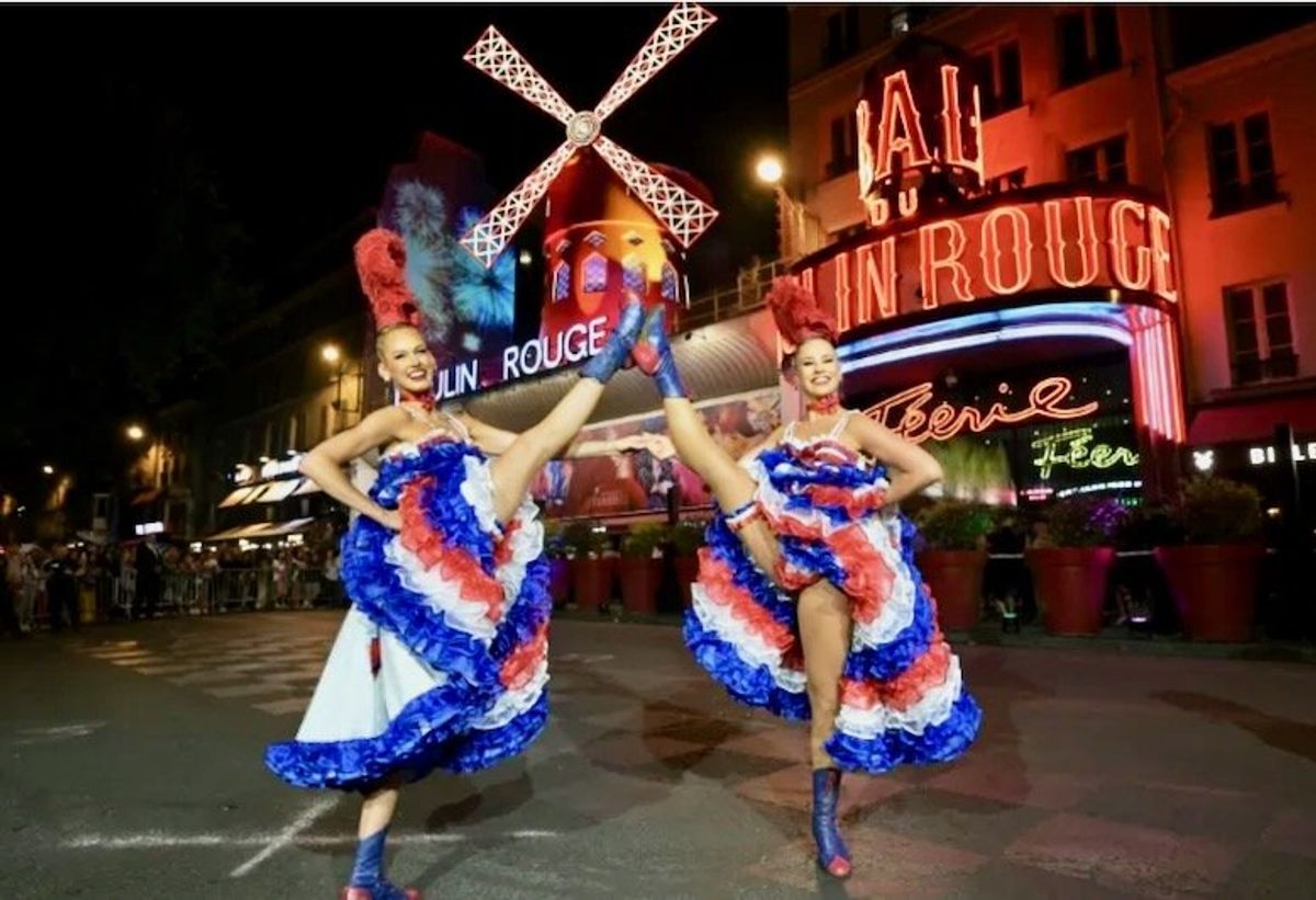 Paris's Moulin Rouge inaugurates new windmill sails ahead of Olympics