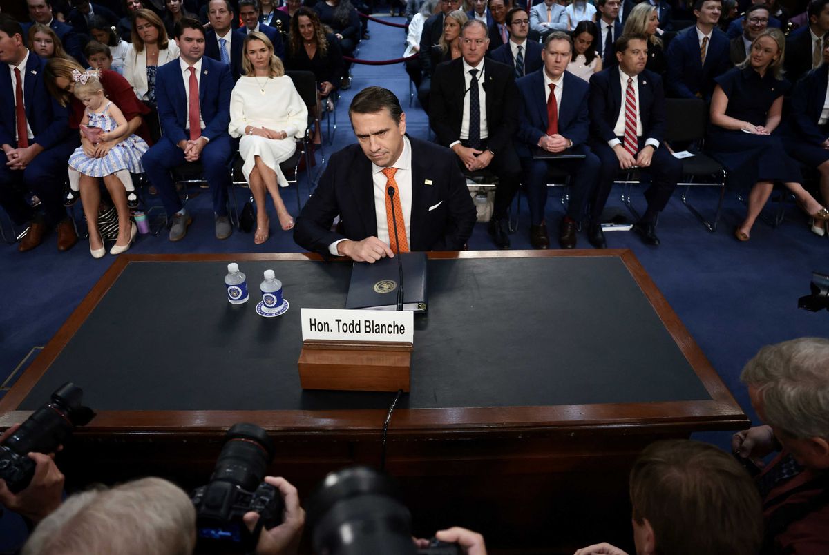 'Abhorrent': Blanche hearing wrecked as Epstein survivor sobs