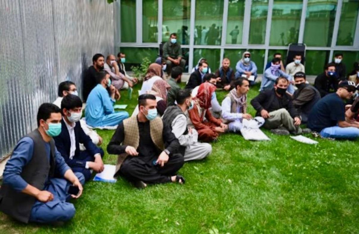 First flight of Afghan interpreters fleeing Taliban arrives in US