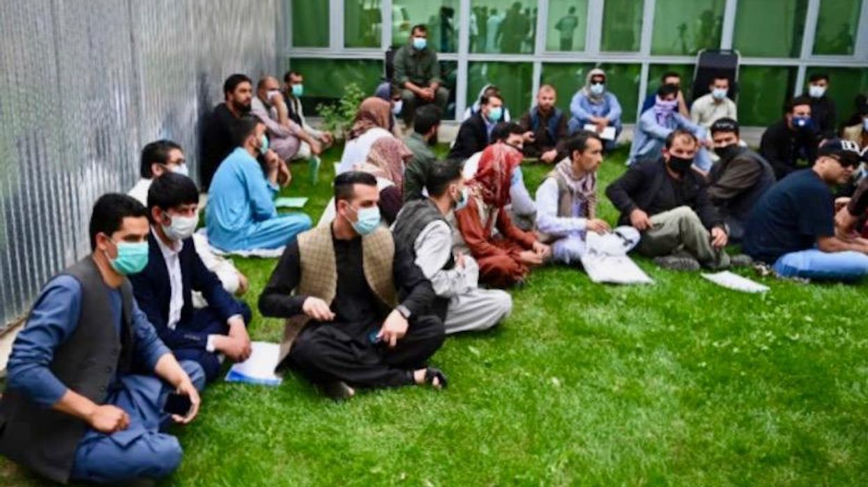 First flight of Afghan interpreters fleeing Taliban arrives in US