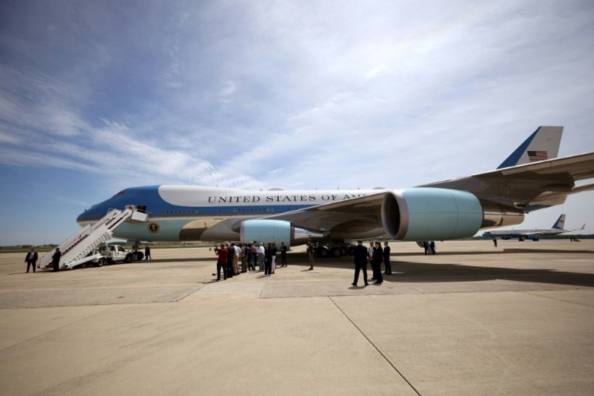 Air Force One: iconic jet gets the Trump treatment