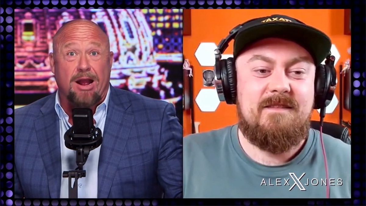 Alex Jones blurts out N-word while joking about training parrots to say 'Heil Hitler'