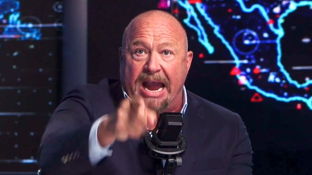 'You are a rat!' Alex Jones blows up on air as 'demon possessed' host quits InfoWars
