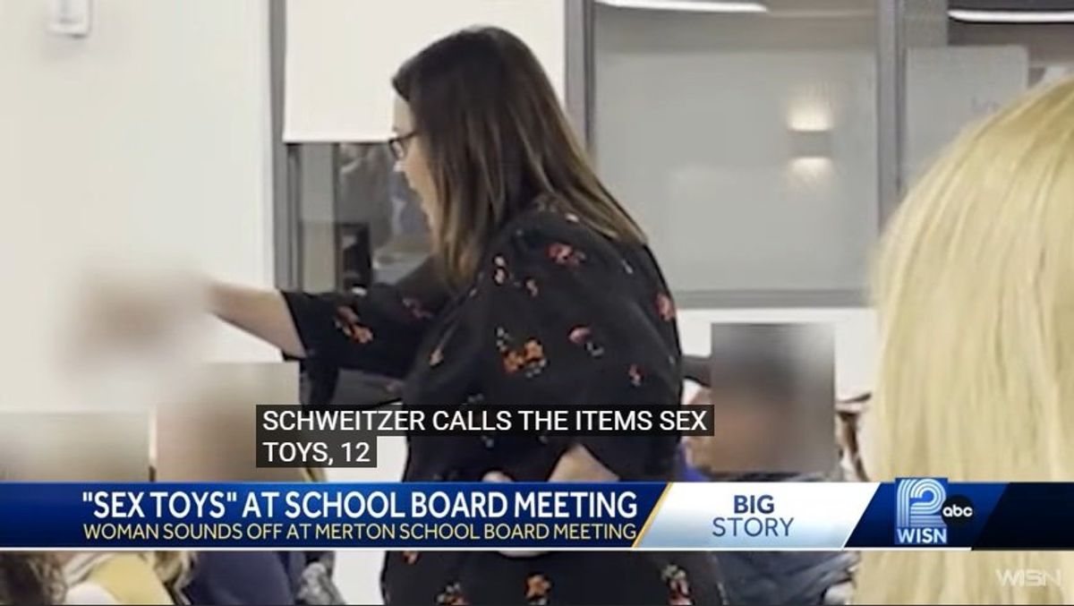School board meeting takes a bizarre turn as conservative activist whips out 'sex toys'