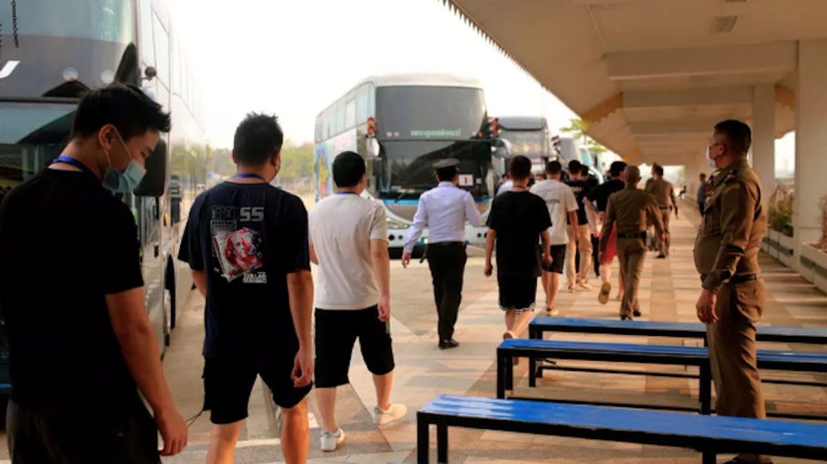 Myanmar returns 300 more Chinese scam center workers