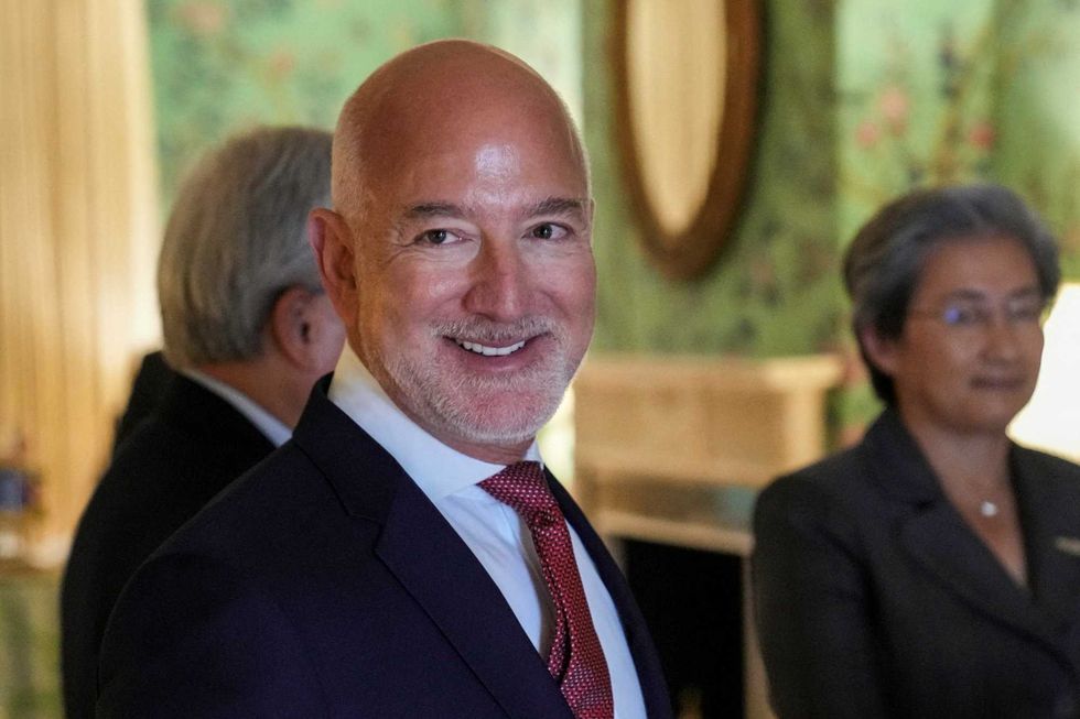 Scathing mockery as Jeff Bezos eyes sale of massive yacht carved with wife's face and body