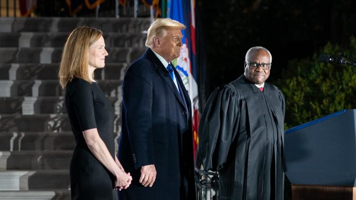 Amy Coney Barrett, Donald Trump, Clarence Thomas
