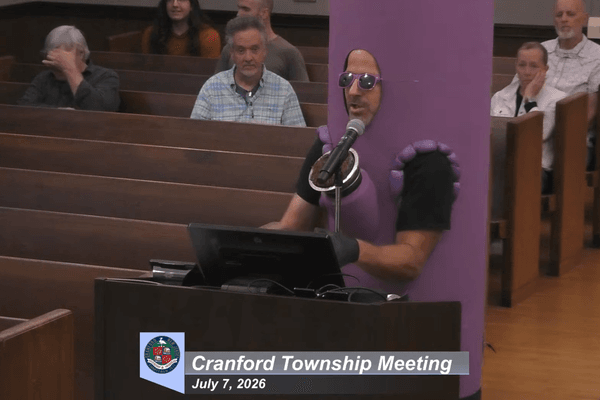 Chaos as singing protesters take over town council meeting in blue district