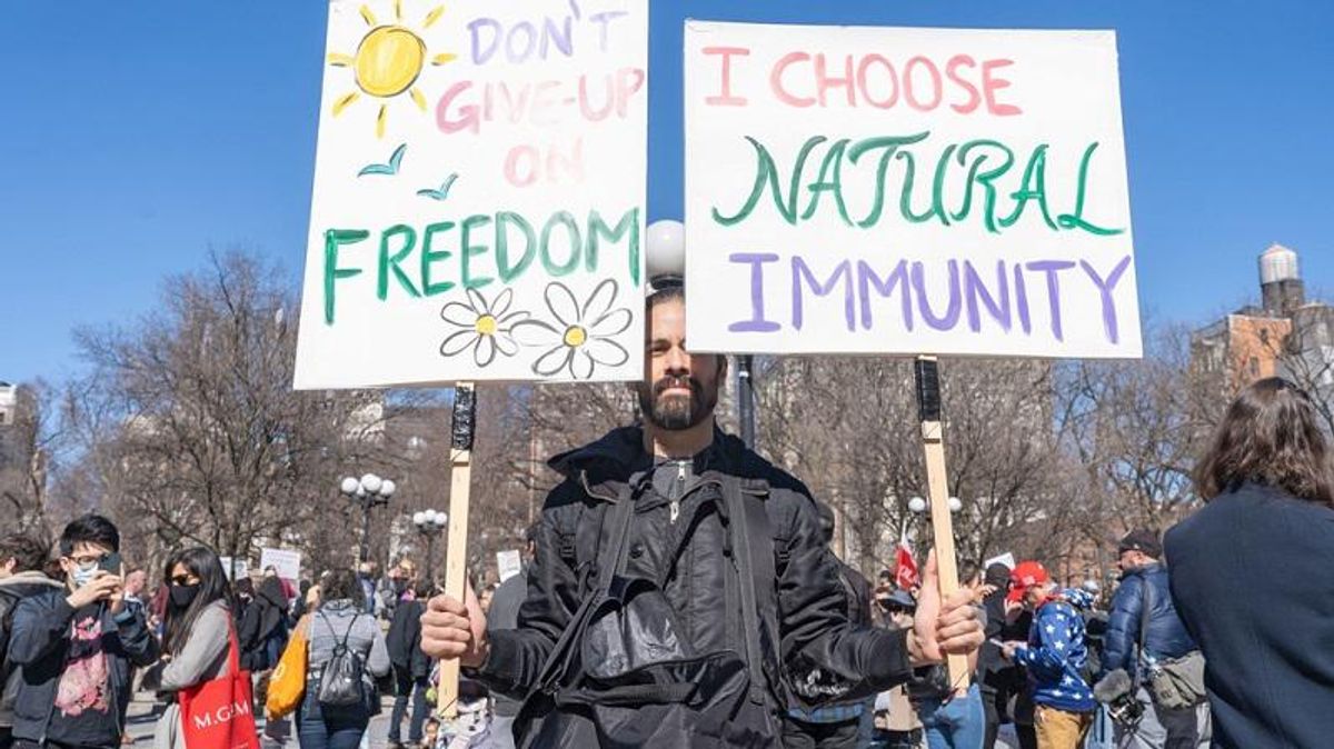 The anti-vaxxers' lies are collapsing around them as mandates come into full force