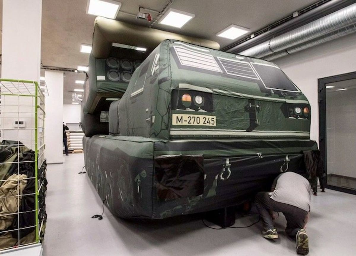 Czech inflatable weapon decoys a hit as Ukraine war rages