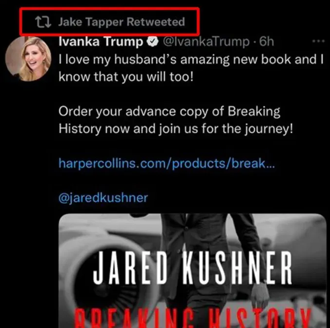 An Ivanka Trump tweet