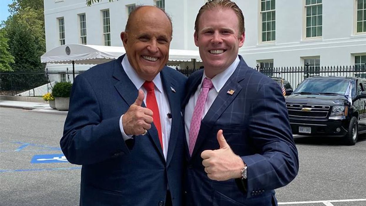 Giuliani's son received messages from high-ranking Oath Keeper charged in Jan 6: report