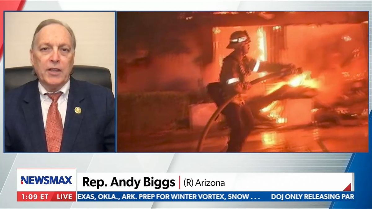 Andy Biggs uses California wildfires to attack Democrats with migrant funding lies