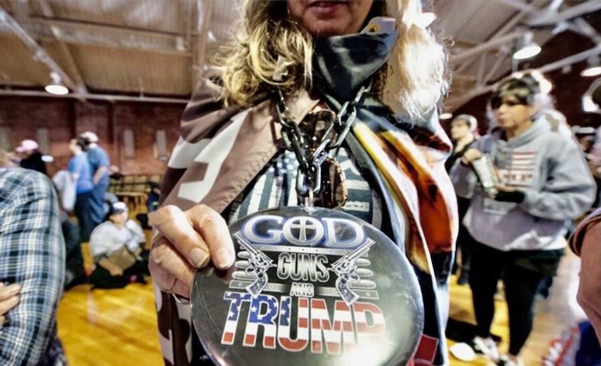 At latest Trump rally, his diehards relish Biden rematch