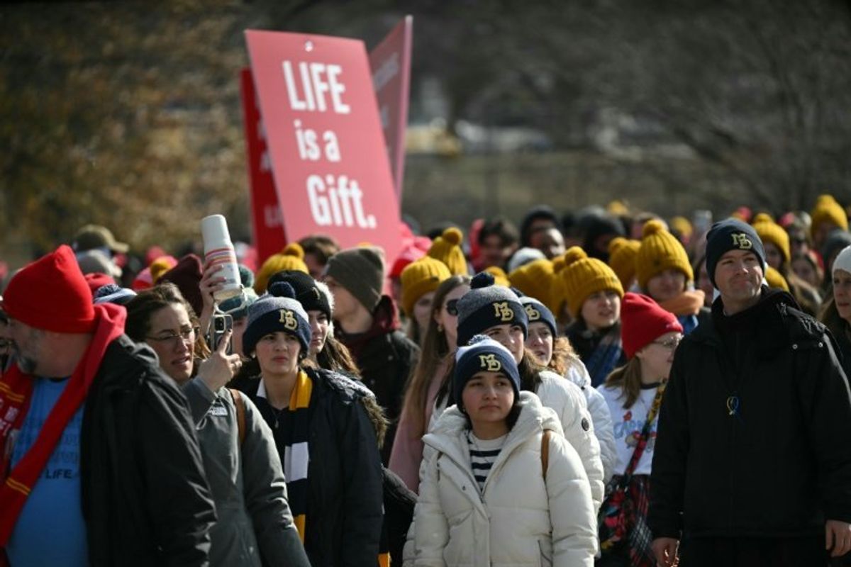 US anti-abortion rally celebrates Trump's return