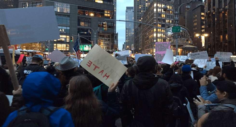 WATCH LIVE: #NotMyPresident protesters take to the streets across America to rally against Trump