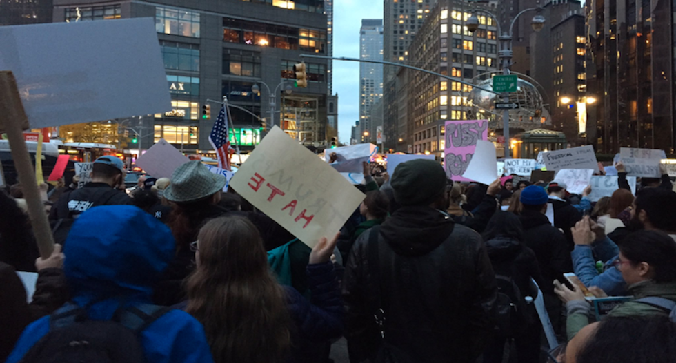 WATCH LIVE: #NotMyPresident protesters take to the streets across America to rally against Trump