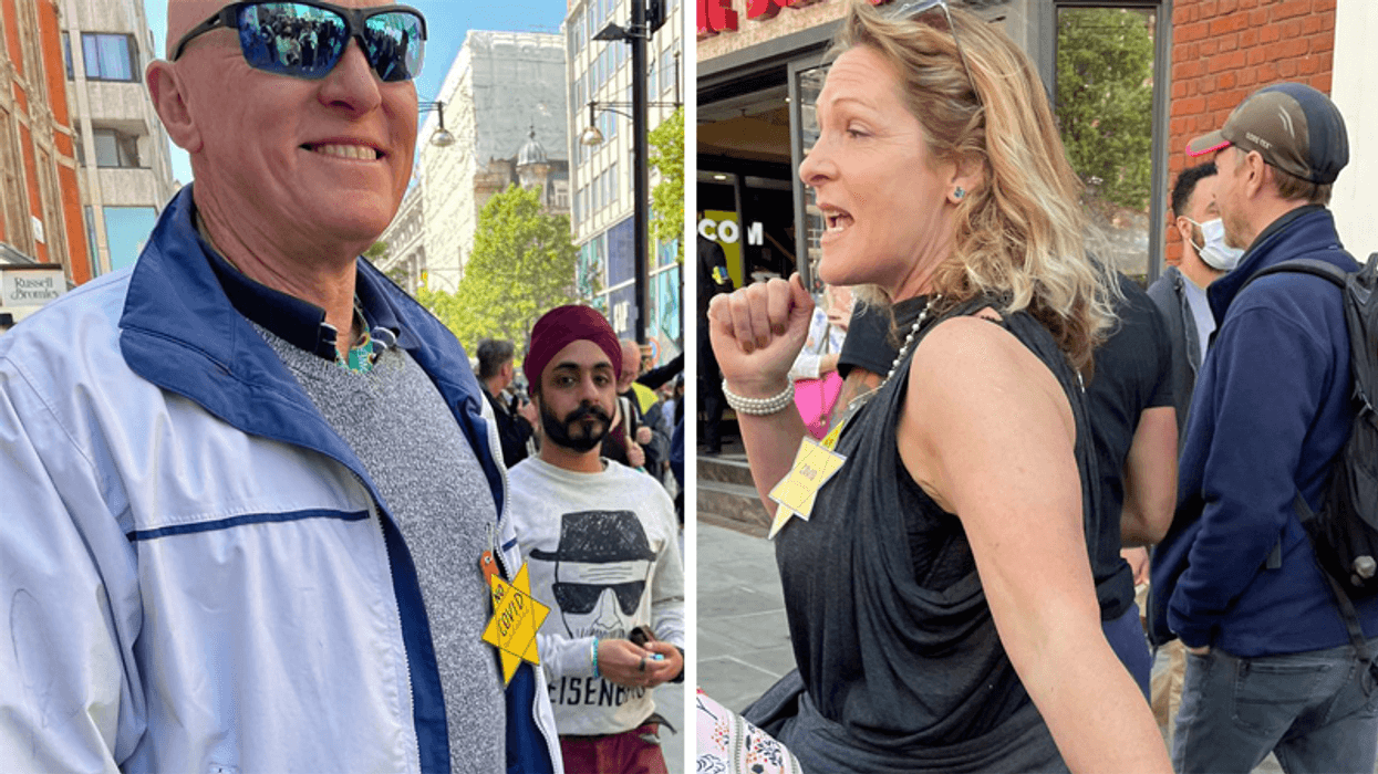 Anti-vaxxers are wearing Yellow Stars of David to protest coronavirus vaccines: report