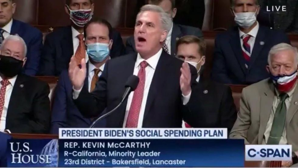 'Stunning diversity': AOC mocks white male 'peanut gallery' behind McCarthy during floor speech
