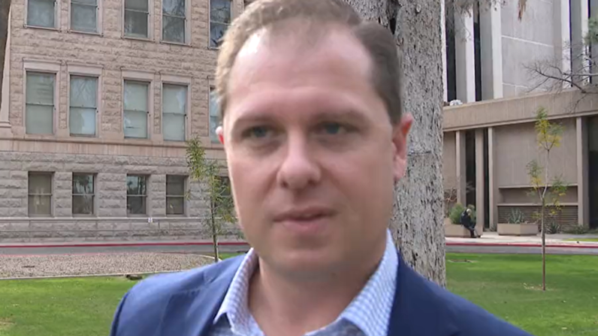 Arizona Republican who signed phony 'certification' saying Trump won flees from reporter's questioning