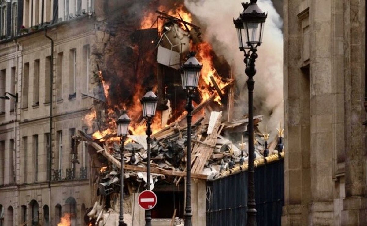 Four badly injured as Paris blast destroys two buildings