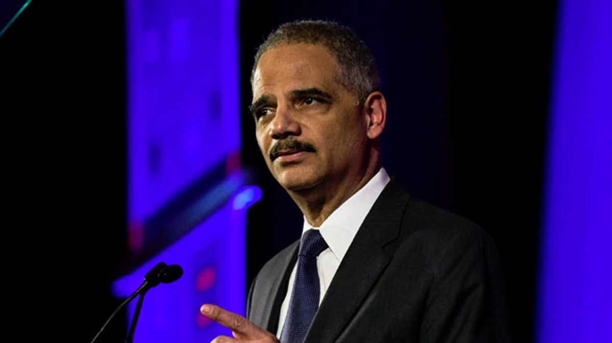 Eric Holder warns of 'apartheid system' in US as conservative 'minority' takes control
