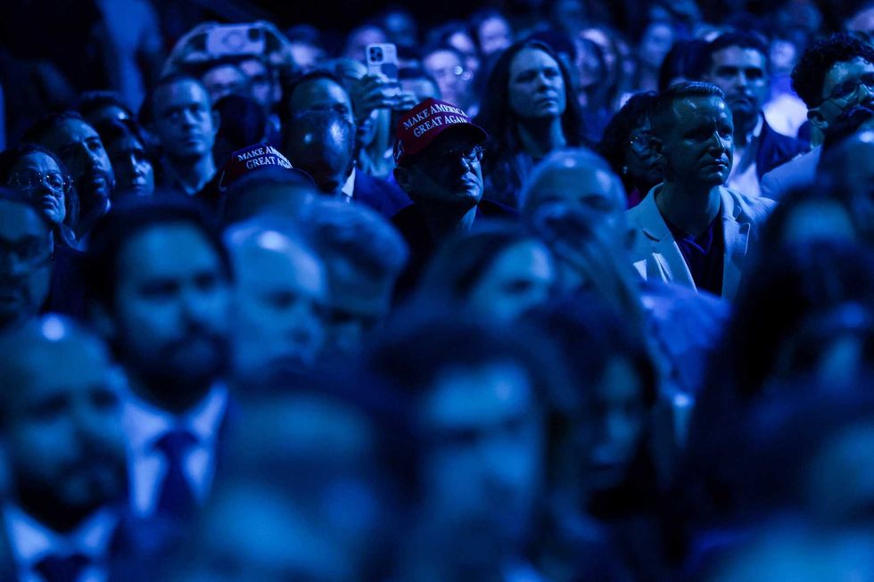 MAGA fan buried in vulgar chants as angry concertgoers rain down obscenities