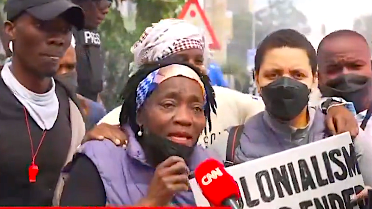 Barack Obama's sister hit with tear gas during live CNN interview as Kenya protests rage