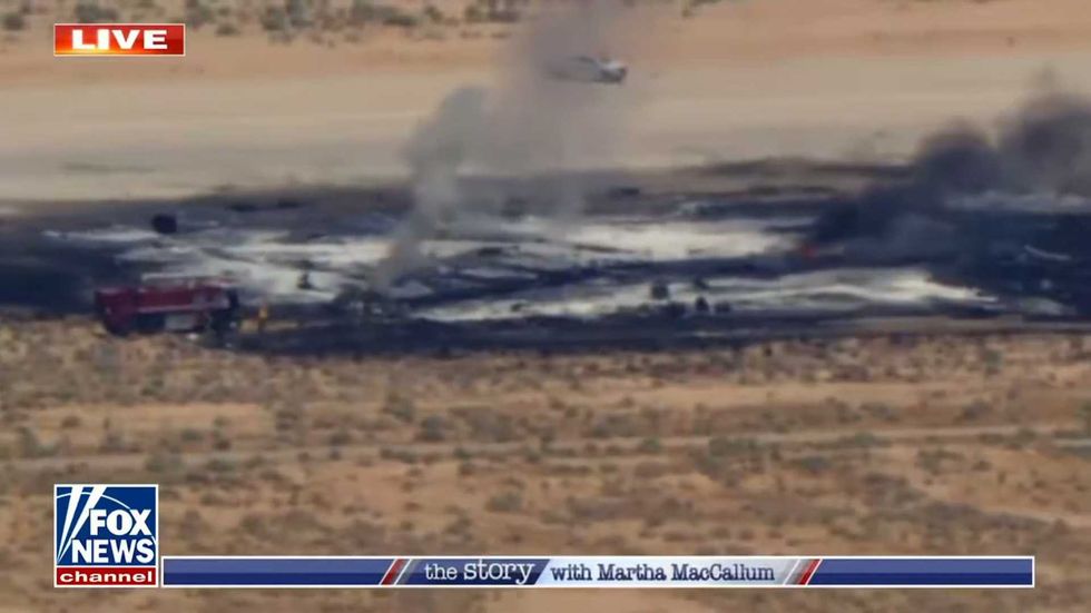 B-52 crashes in California