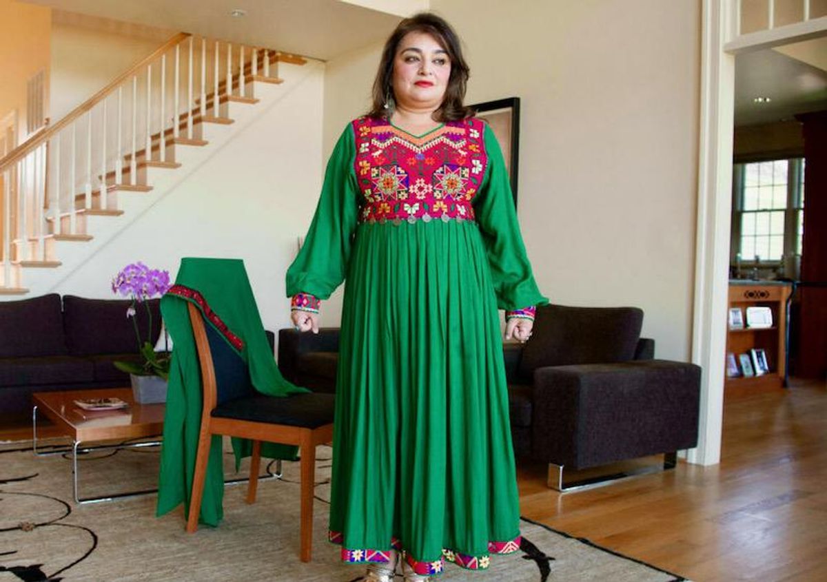 Social media campaign highlights colorful Afghan clothing to protest Taliban dress code