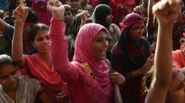 Factories ablaze as Bangladesh garment workers protest