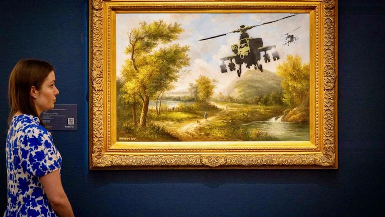 Banksy works belonging to Robbie Williams sold at auction