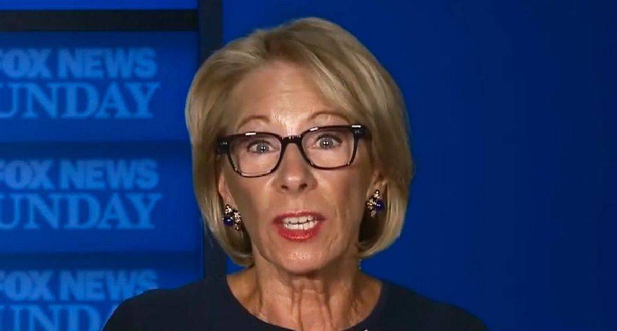 Betsy DeVos offers veiled criticism of GOP's infatuation with Trump