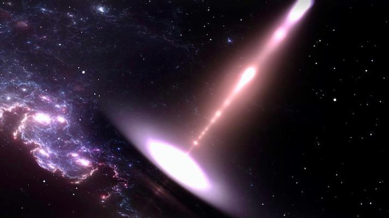 Astronomers have detected one of the biggest black hole jets in the sky