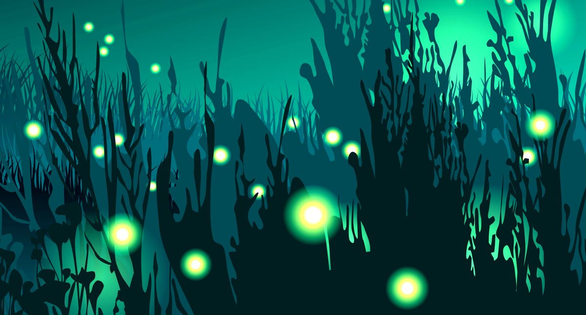 Synchrony with chaos – blinking lights of a firefly swarm embody in nature what mathematics predicted
